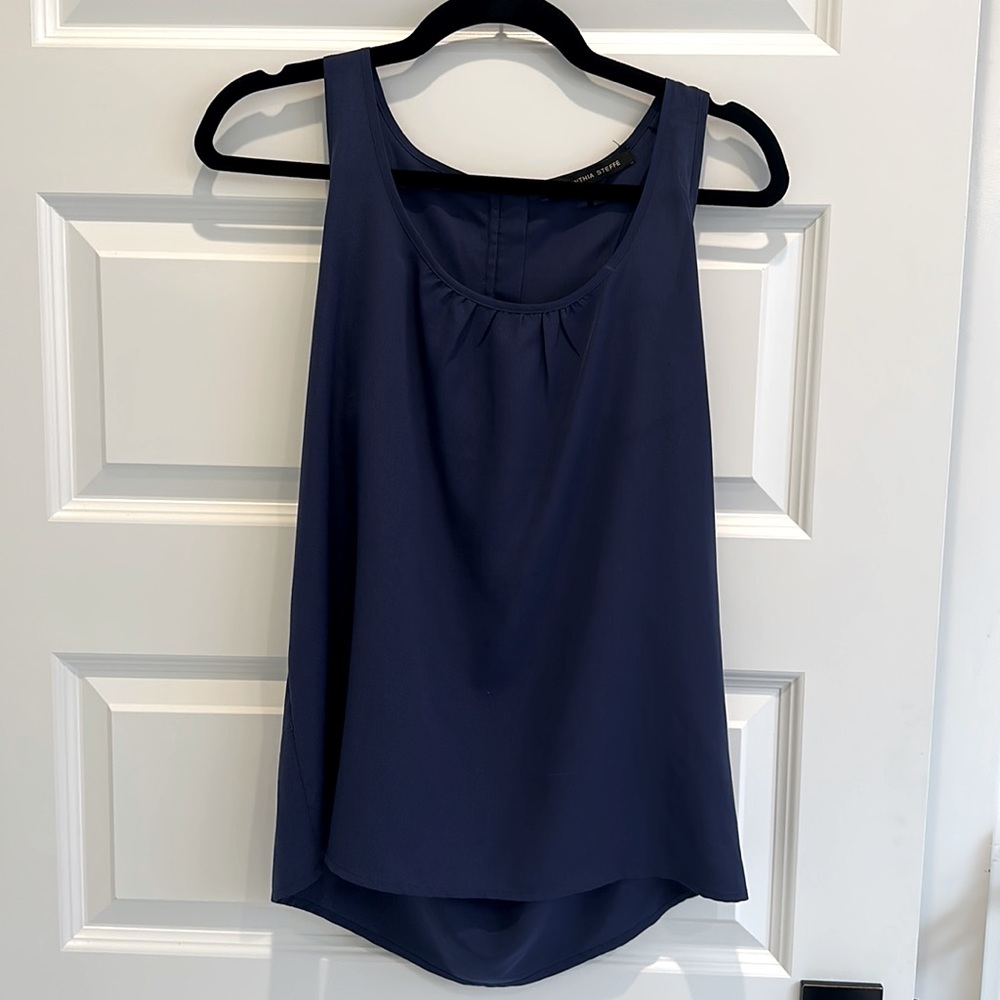 Cynthia Steffe Blue Business Casual Blouse